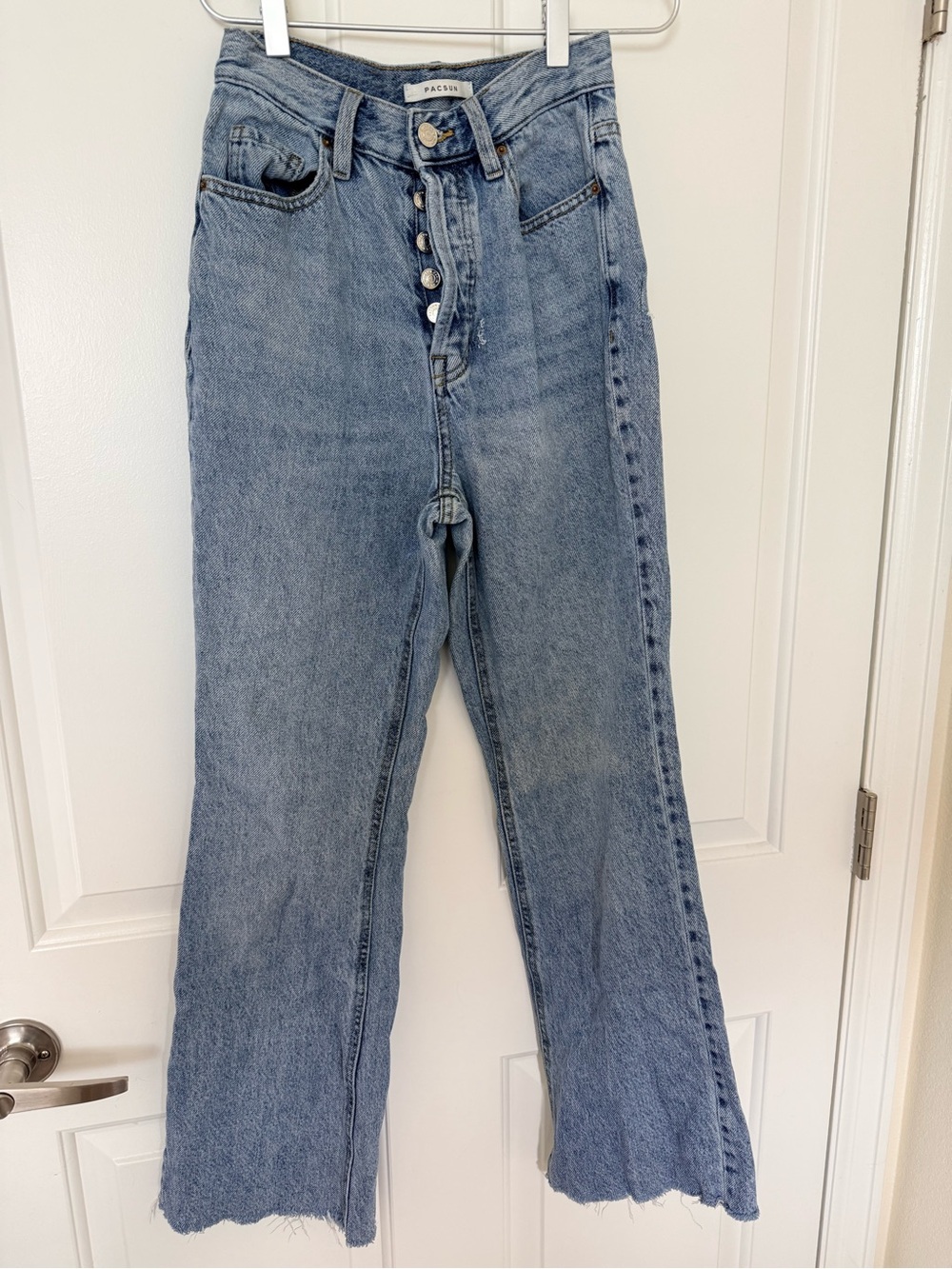 PacSun Women's Light Blue Boot Cut High-Rise Jeans